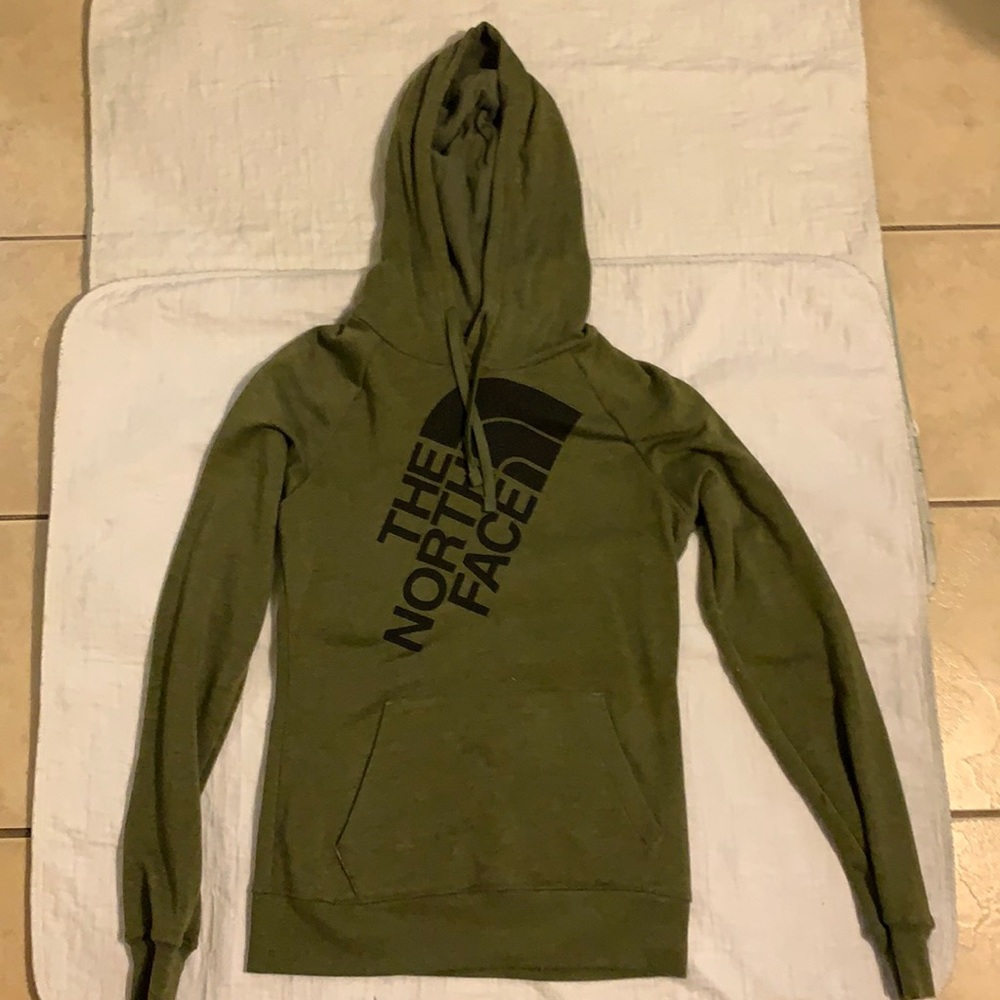 The North Face Green Hoodie Small